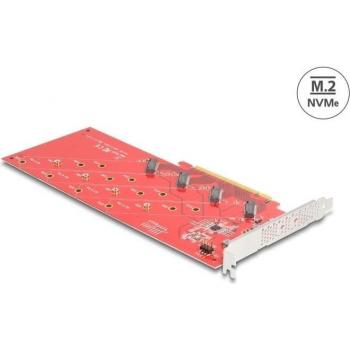 Tarjeta de interfaz PCI Express x16 a 4x M.2 NVMe Key M 110 mm - Bifurcación, Controlador de almacenamiento