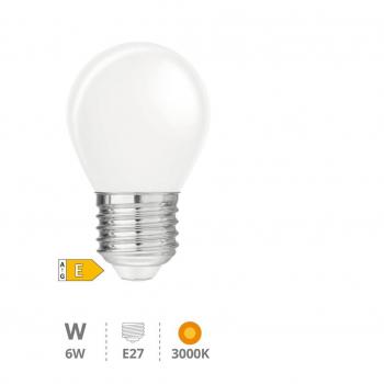 Bombilla LED de Cristal 4W E27 6500K con Iluminación Suave y Amplia