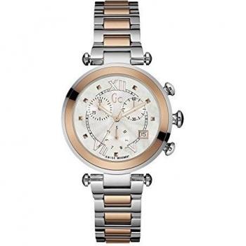 Guess Reloj Analógico para Mujer de Cuarzo con Correa en Acero Inoxidable Y05002M1