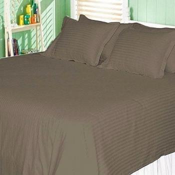 Multidireccional 100% algodón egipcio Con bolsillo TC 600 32 cm 4 piezas Euro rey IKEA tamaño juego para cama de rayas Beige Color