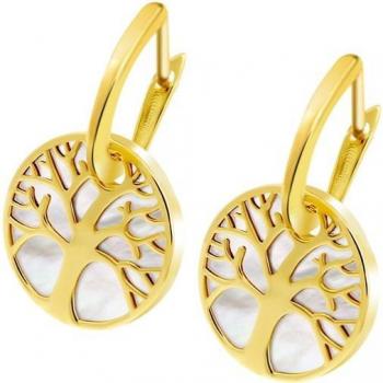 Pendientes Arbol Vida Time Road Hin00021 Oro Mujer