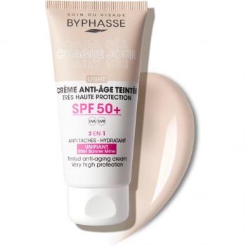 Crema Facial Antiedad con Color Spf 50+ 50 ml - Byphasse