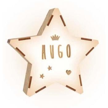 Lámpara Estrella Luminosa Personalizable Vintiun - Luz Quitamiedos Personalizable en Forma de Estrella