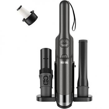 Aspirador de Mano Potente 15000pa 160W Aspirador de Coche Portátil con Nuevo Filtro Adicional Batería Recargable para Casa Coche Oficina VOSFEEL-Store