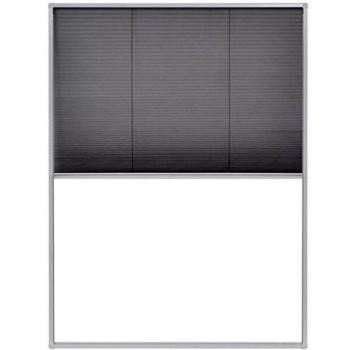vidaXL Mosquitera plisada para ventanas aluminio 60x80cm