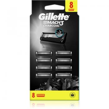 Gillette Mach3 Charcoal Replacement Blades 8 Pack