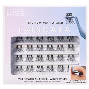 Pestañas Postizas Individuales KISS Falscara Wisp Multi 02 - Natural Wispy (24 piezas)