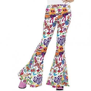 1960s Hippy Groovy Flared Trousers, Ladies ~ Large