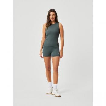 Björn Borg Ace Rib Pocket Tank Top Women Dark Green