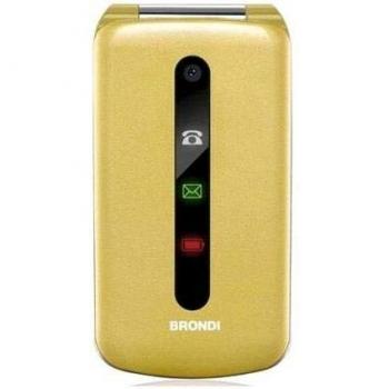 Teléfono Celular Brondi President Oro Dual SIM 3 1.3 MP Radio FM Bluetooth