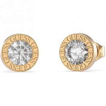 Guess Pendientes Color My Day de Acero Inoxidable con Circonitas Dorados JUBE02244JWYGT-U