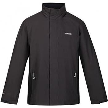 Regatta Men's Lightweight Waterproof Jacket - Ash Black, XXL