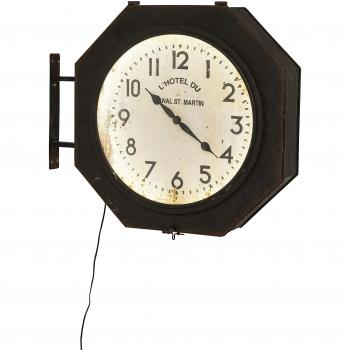 Kare 38730 Reloj de pared Hotel Du St Martin LED