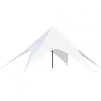 Carpa Estrella Elegante de Jardín 12m² Impermeable Color Blanco
