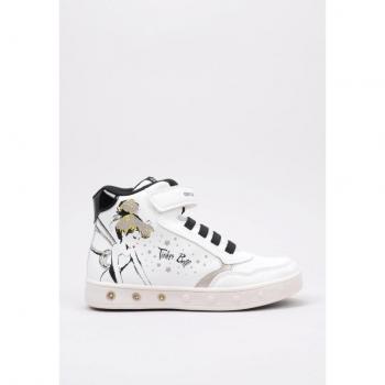 Geox J Skylin Girl F Zapatilla Deportiva Alta niña Blanco 30