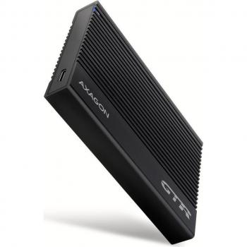 AXAGON EE25-GTR USB-C 3.2 Gen 2 - SATA 6G 2.5 External Ribbed Hard Drive Enclosure - Black