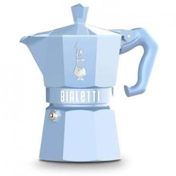 Cafetera Moka Bialetti Exclusive 6 Tazas Azul Pastel