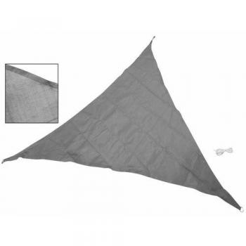 Parasol triangular nailon gris 3.05 x 4.3 metros