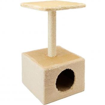 Centro de actividades para gatos con árbol rascador y plataformas de sisal de 31x31x56cm