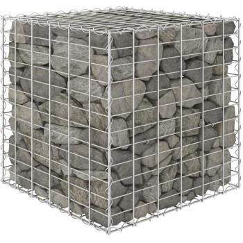 vidaXL Cube Gabion Raised Bed Steel Wire 60x60x60 cm
