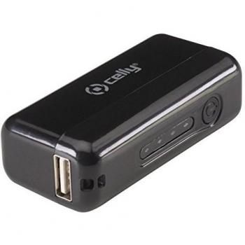 Celly Fluo Collection externa 2200 mAh, color negro