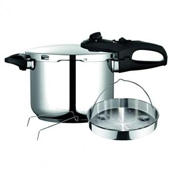 Fagor Duo Olla a Presión 6 Litros, Inducción, Express Super Rápida, Acero Inoxidable 18/10, Compatible con Todo Tipo de Cocinas, Fondo Termo Difusor