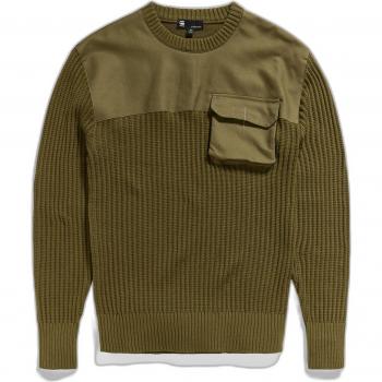 G-Star Army Knitted Sweater - Dark Olive Green - XL