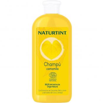 Naturtint Champú de Camomila Ecológico - Aclarante Progresivo para Cabello Rubio, Reflejos Dorados, Limpieza Suave, Brillo y Luminosidad, 98