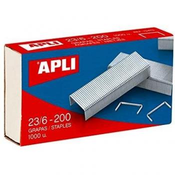 Apli Kids 13470 Pack De 1000 Grapas, 23/6 - 200