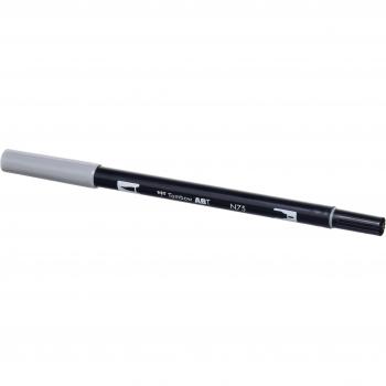 Tombow Dual Brush-N75 - Rotulador doble punta pincel, color gris