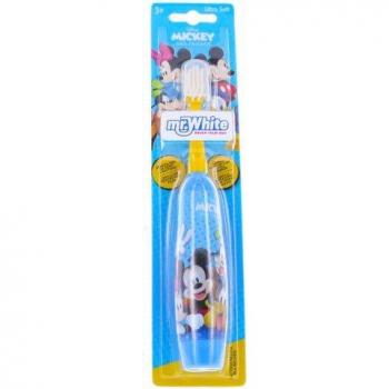 Cepillo de Dientes a Pila Mr. White Mickey Ultra Suave para Niños 3+ 1ud