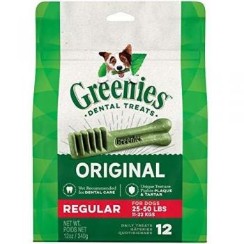 GREENIES Original Dental Chew Treats | Regular Size 12 Count - Pack of 3