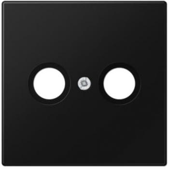 Cubierta TV/FM JUNG LS 990 - Negro Mate - Plástico - Sin Tornillos