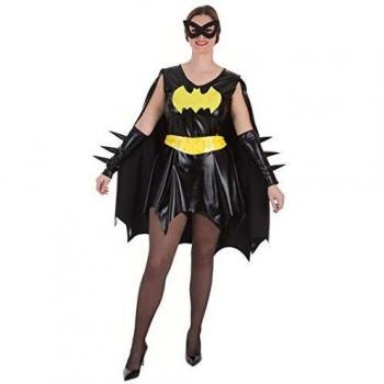 Disfraz Adulto Batgirl Superheroína Negro 2 Piezas