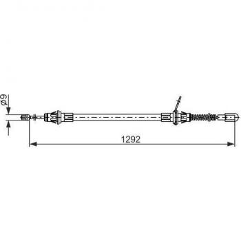 Cable de freno de mano BOSCH 1 987 482 924