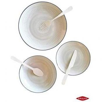 Oroley VAJILLA 12 Piezas SWAW Porcelana