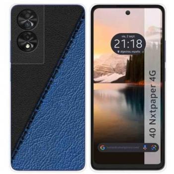 Funda de Silicona para TCL 40 NXTPAPER con Diseño de Cuero y Dibujos