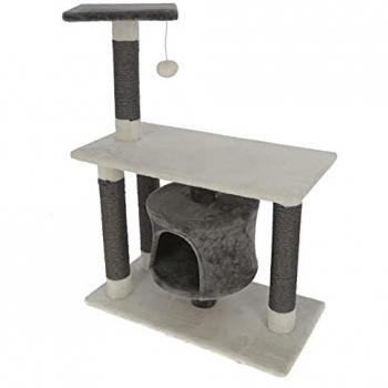 Árbol rascador para gatos Kerbl Jade Darklight Blanco Gris 96 cm