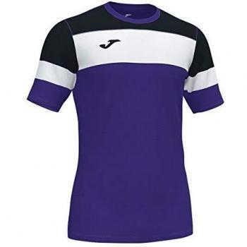 Joma Crew IV Camisetas Equip. M/C, Hombres, Morado Negro Blanco, 6XS