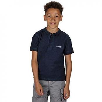 Regatta Bosley III-Camiseta Estampada De Algodón T-Shirts/Polos/Vests, Unisex niños, Dark Denim, 3-4