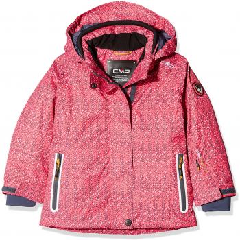 CMP Feel Warm Flat Chaqueta, niña, Corallo/Asphalt, 110