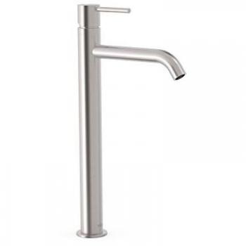Grifo Monomando XXL Caño Alto para Lavabo Color Acero TRES 26230801AC STUDY