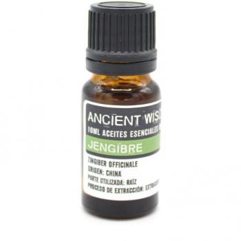 Aceite Esencial Orgánico de Jengibre - Beneficios para la Digestión y Náuseas, 100% puro, sin aditivos, certificado orgánico, ideal para aromaterapia y masajes