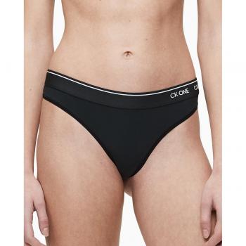 Calvin Klein Tanga One Micro liso negro tamaño L