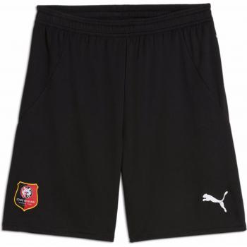 Pantalón corto de fútbol Puma Stade Rennais 2024/25, diseño moderno, tejido ligero y transpirable, tecnología de absorción de humedad, logotipo del club bordado, corte cómodo y ajuste perfecto para el rendimiento deportivo