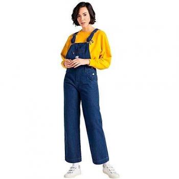 Lee Wide Leg Bib Overol, Amarillo Oscuro, L para Mujer