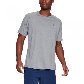 Camiseta de manga corta UA Tech 2.0 para hombre en color gris, talla 3XL / Regular