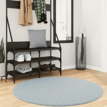Alfombra de pelo corto suave lavable HUARTE Ø 120 cm Color Antracita, Beige, Crema y más Alfombras de área para Sala de Estar, Dormitorio, Habitación y Salón