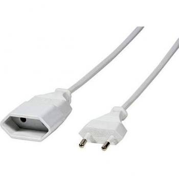 Cable de extensión LogiLink Europlug 1m blanco (CEE 7/16) macho a hembra