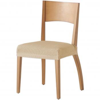 Martina Home Tunez - Funda para Silla, Tela, Funda silla asiento, Beige, 24 x 30 x 6 cm, 2 Unidades